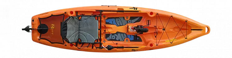 Компактный педальный каяк для рыбалки Riot Mako 10.5