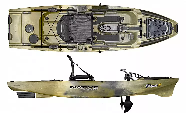 Каяк для рыбалки с педальным приводом Native Slayer MAX 10 Propel - фото 1