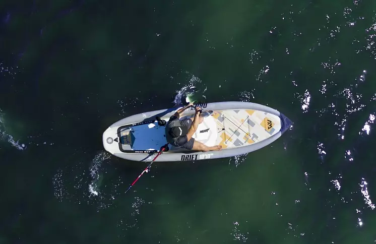 Надувной SUP борд с веслом Aquamarina Drift (для рыбалки) - фото 2
